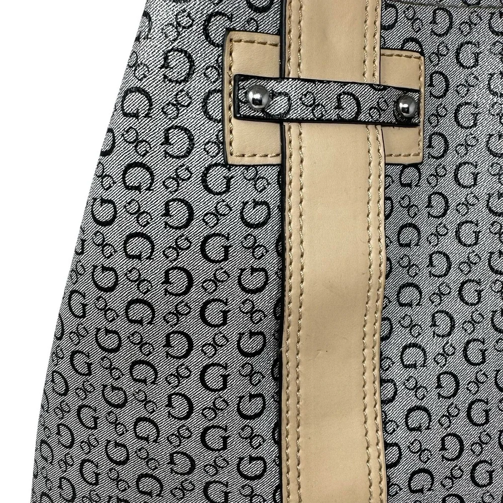Guess Bright Candy Tote Bag With Monogram & Charm Faux Leather Hobo